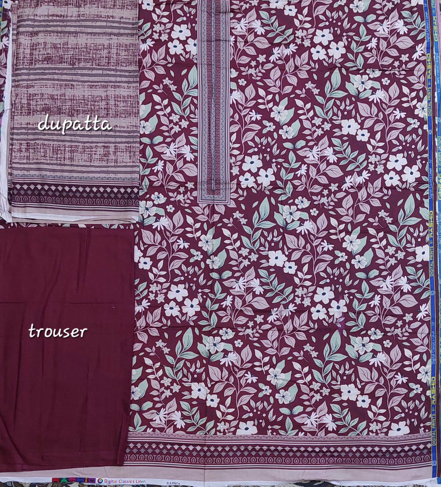 3PIECE UNSTICHED LINEN | RASHID CLASSIC LINEN