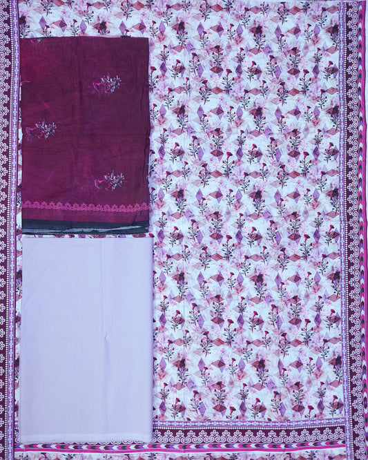 3PIECE UNSTITCHED LAWN | BIN SAEED LAWN