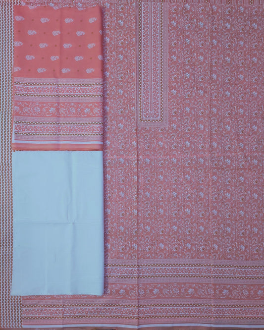 3Pc Unstitched Lawn | Bin Saeed Fariha & Farha Lawn