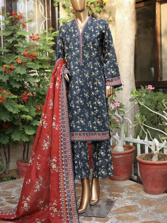 Stylish Unstitched Lawn Suit by Bin Saeed – Festive Edition