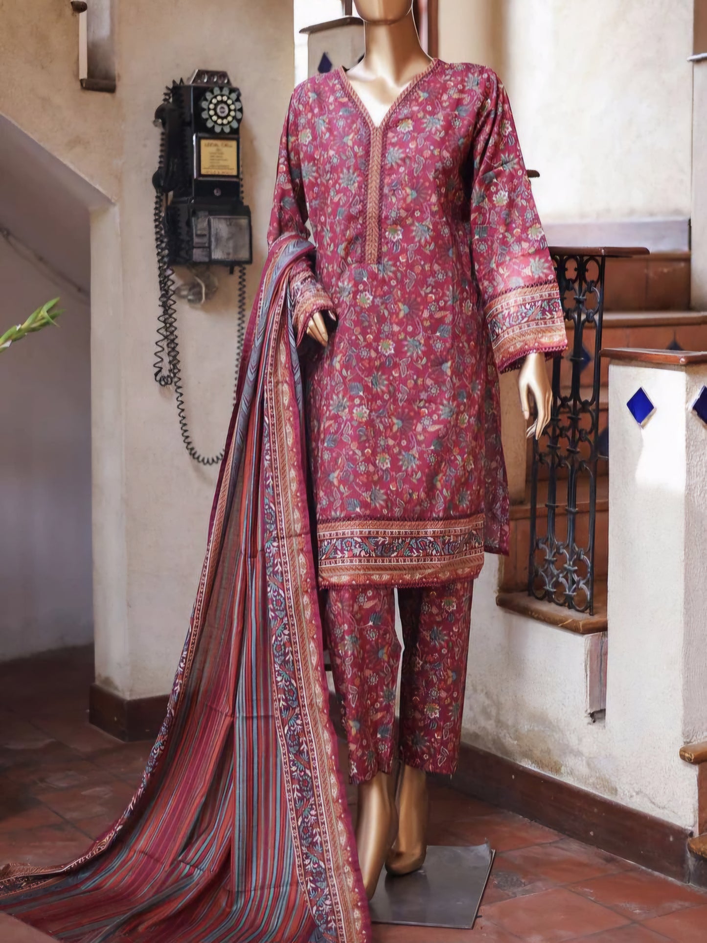 Bright and Bold Bin Saeed Lawn Print – Perfect for Summer