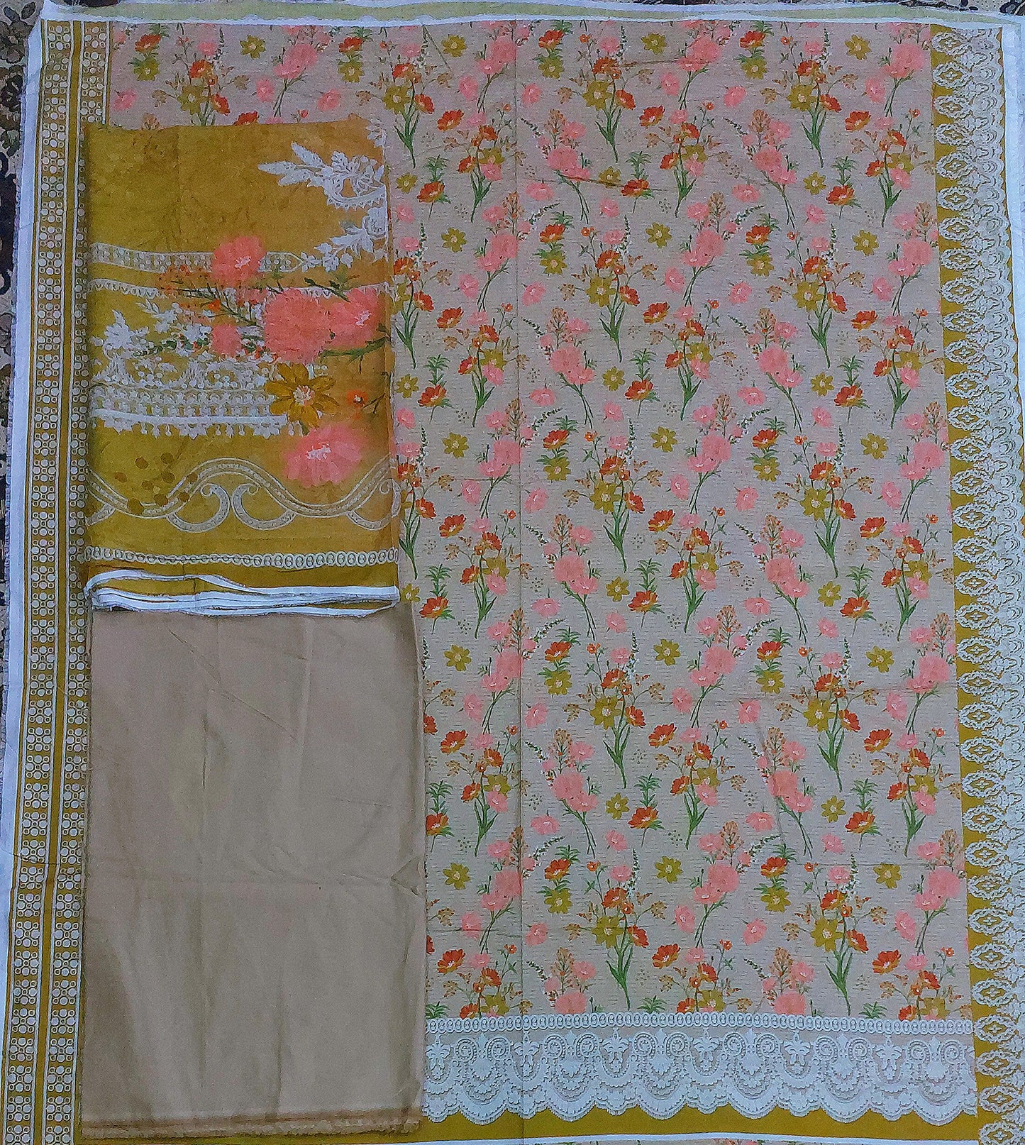 3PIECE UNSTITCHED LAWN | BIN SAEED LAWN